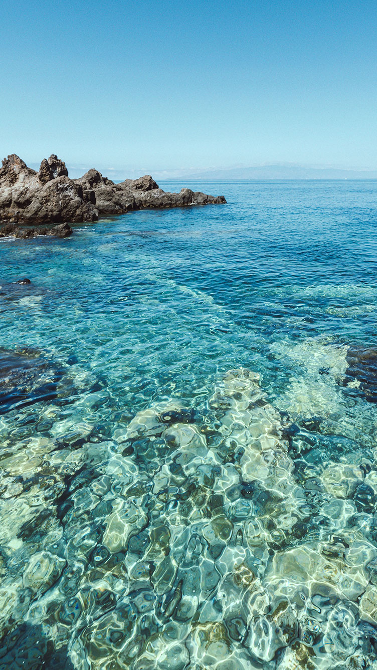 Aguas claras en Tenerife