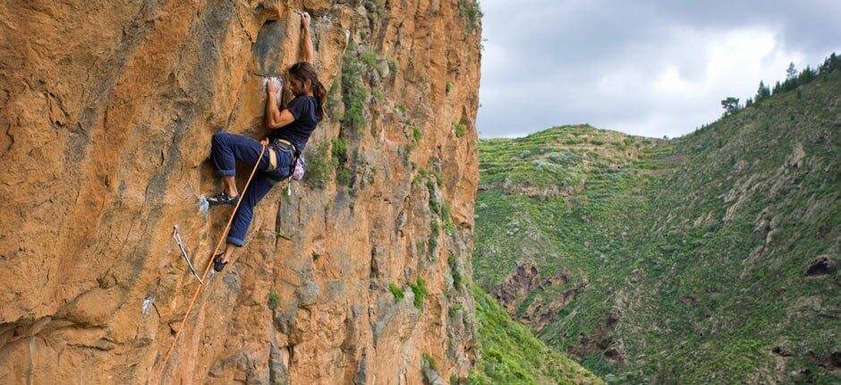 Klättring i Barranco de Guaria Klättring på Teneriffa