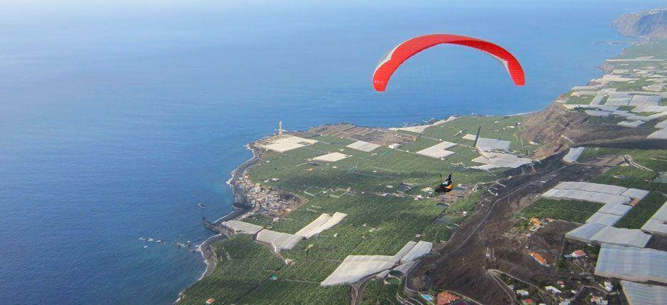 Skärmflygning i Puerto Naos Skärmflygning på La Palma