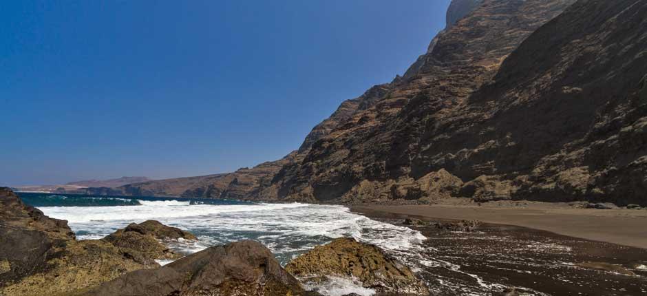 Playa de Faneroque Orörda stränder på Gran Canaria