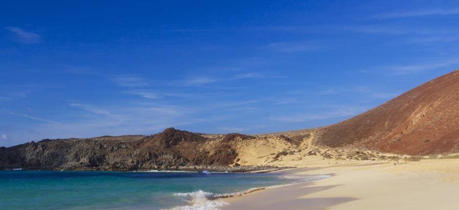 Playa de Las Conchas + Orörda stränder på Lanzarote