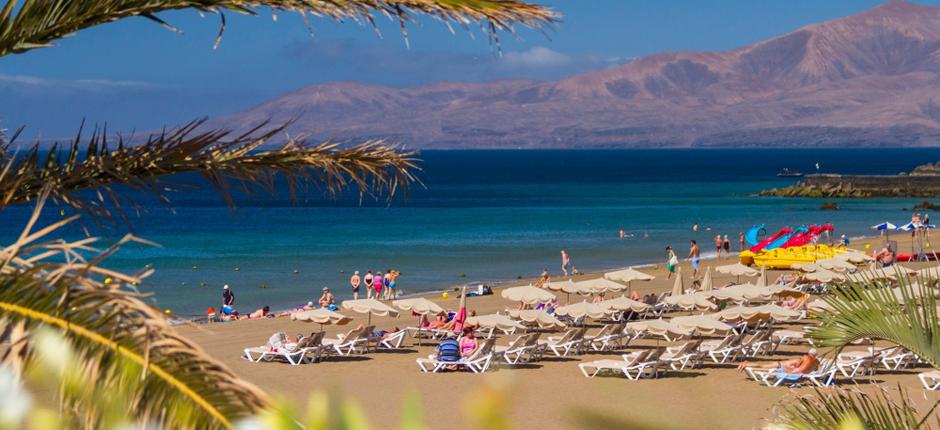 Playa Grande Populära stränder på Lanzarote