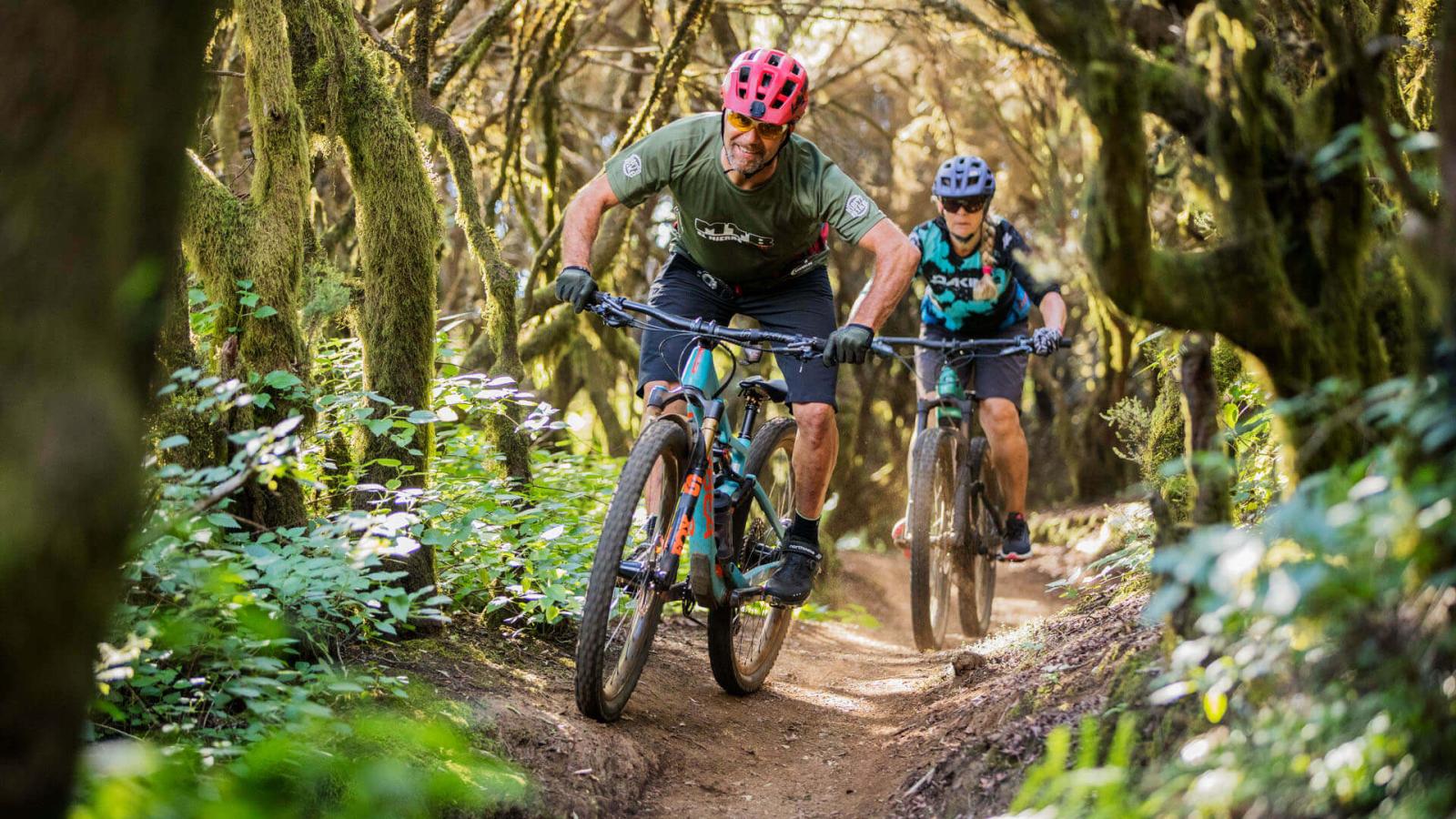 Mountain bike. La Llanía. El Hierro.