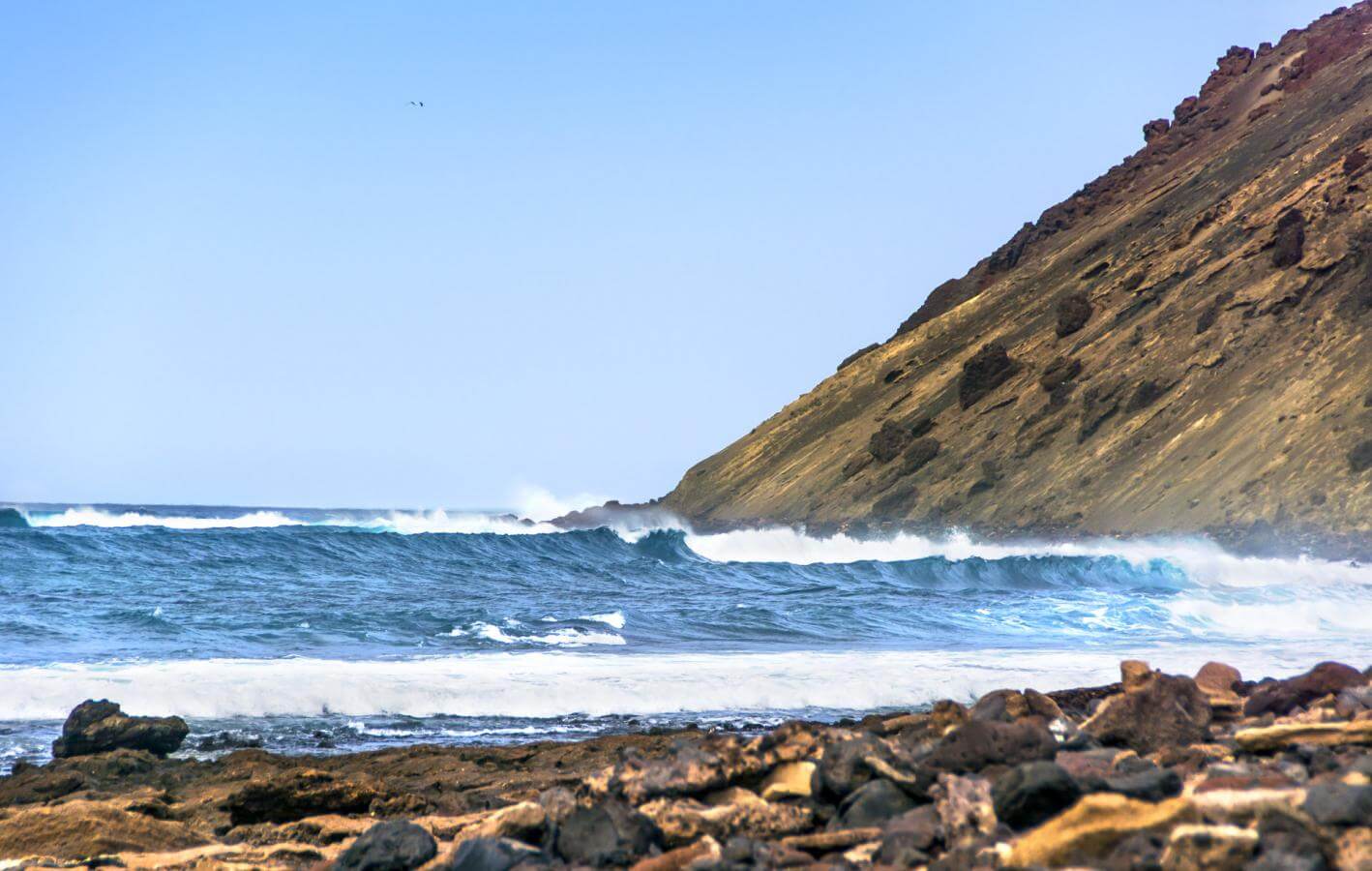 Surfear la derecha de Lobos Spots de surf en Fuerteventura