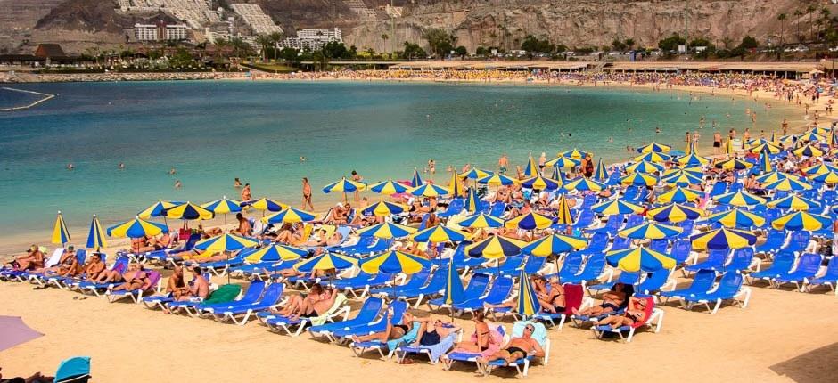 Playa de Amadores Populära stränder på Gran Canaria