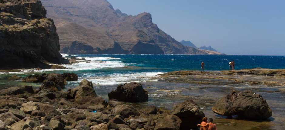 Playa de Faneroque Orörda stränder på Gran Canaria