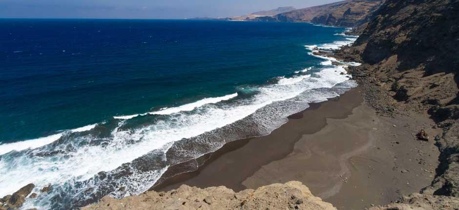Playa de Faneroque Orörda stränder på Gran Canaria