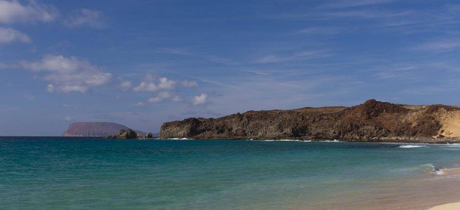 Playa de Las Conchas + Orörda stränder på Lanzarote
