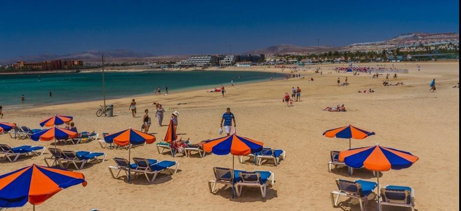 Playa de El Castillo Populära stränder på Fuerteventura
