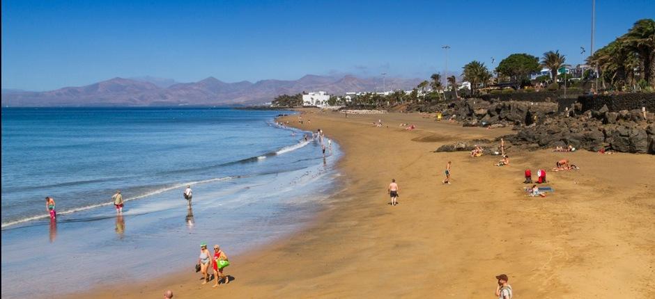 Playa Grande Populära stränder på Lanzarote