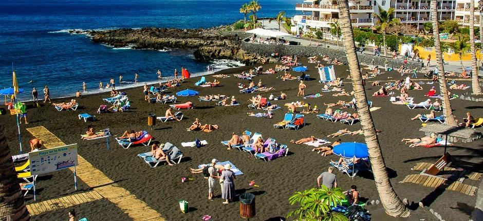 Playa de La Arena Populära stränder på Teneriffa